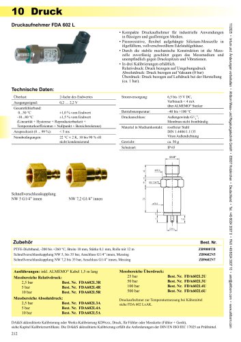 Drucksensor FDA602L