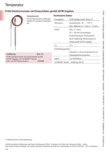 Glasthermometer 