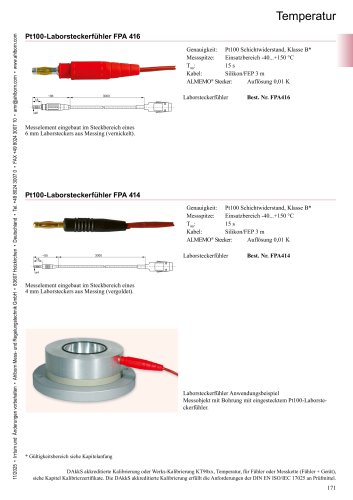 Pt100 Laborsteckerf&uuml;hler