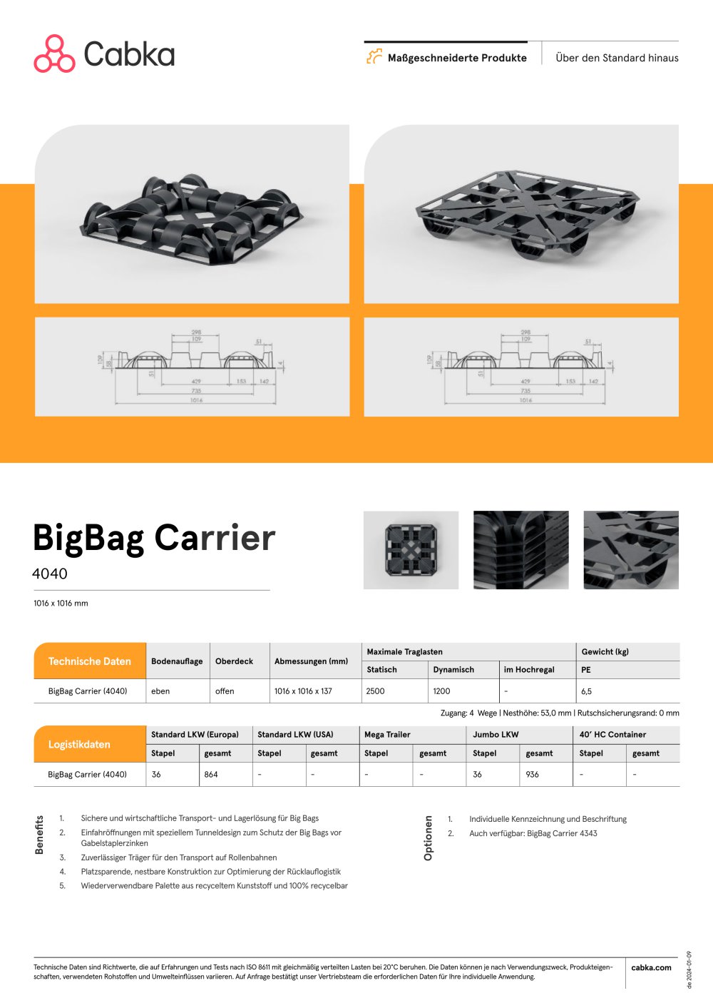 BigBag Carrier  4040 - Cabka