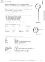 BDTG18 - Stainless steel gasfilled thermometer