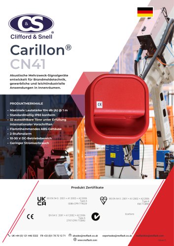 Datenblatt - Elektronische Sirene C&S CN41