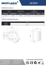 Datenblatt - Hupe AE36M - 2