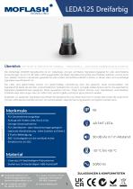 Datenblatt - Hupe/Leuchte LEDA125 Dreifarbig