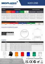 Datenblatt - Signalleuchte X201-200 - 2