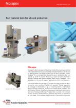 Fast material tests for lab and production