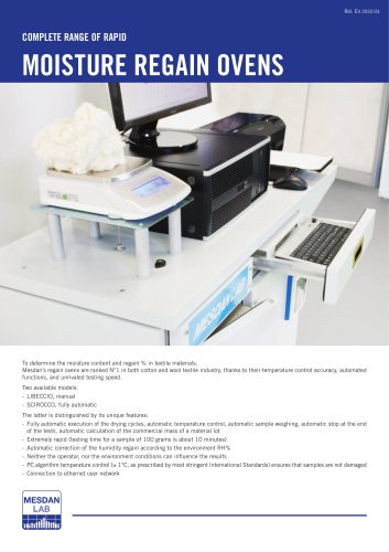 MOISTURE REGAIN OVENS