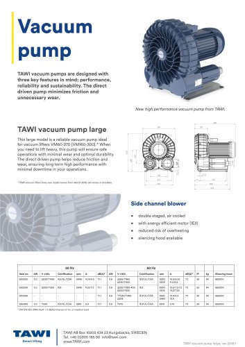 Vacuum pump large