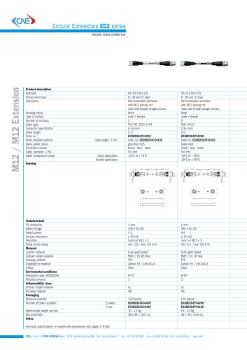 Circular Connectors ED2 series