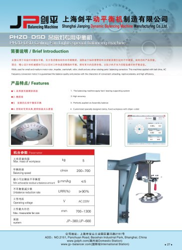 Ceiling Fan Light Balancing Machine