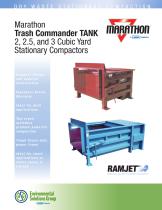 Trash Commander Tank Stationary Compactor Brochure