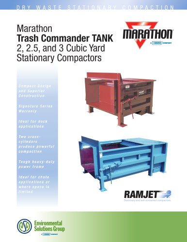 Trash Commander Tank Stationary Compactor Brochure