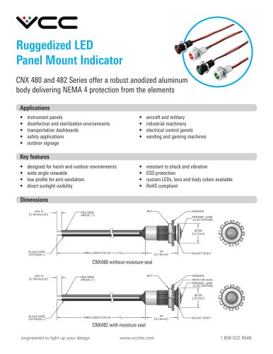 Ruggedized LED Panel Mount Indicator