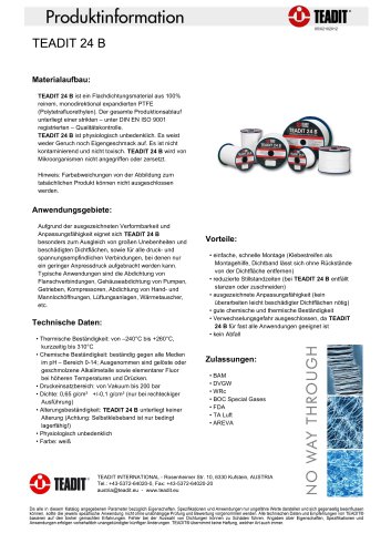 TEADIT 24 B - PTFE Flachdichtungsband