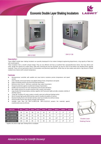 Economic Double Layer Shaking Incubator