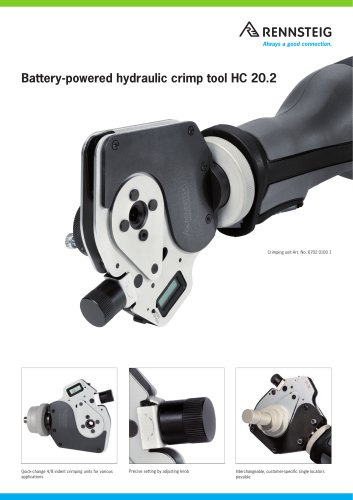 Battery-powered hydraulic crimp tool HC 20.2