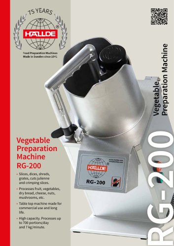 Vegetable Preparation Machine RG-200