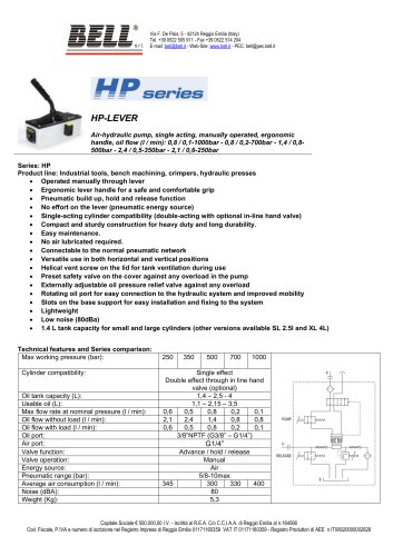 HP SERIES - HP LEVER