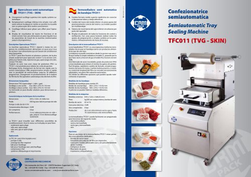 Semiautomatic Tray Sealing Machine