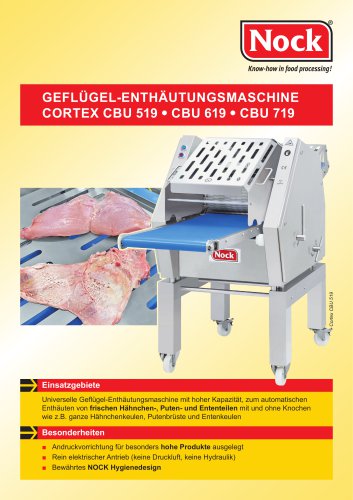 Geflügelenthäutungsmaschine CBU