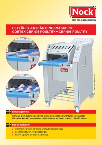 Geflügelenthäutungsmaschinen CBP
