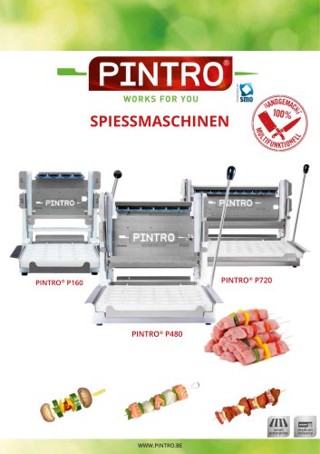 SPIESSMASCHINEN P160 - P480 - P720