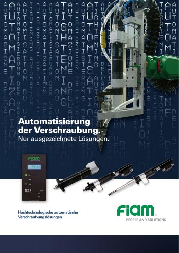 Hochtechnologische automatische Verschraubungslösungen