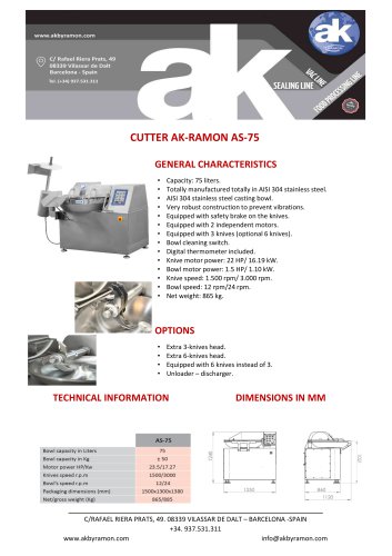 CUTTER AK-RAMON AS-75