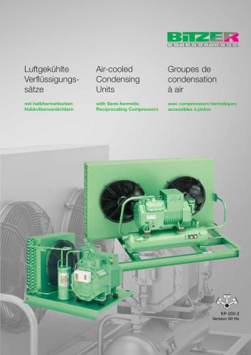 Air-cooled Condensing Units with Semi-hermetic Recip. Compr. KP-200-2