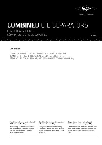 Combined oil separators dp-502-2