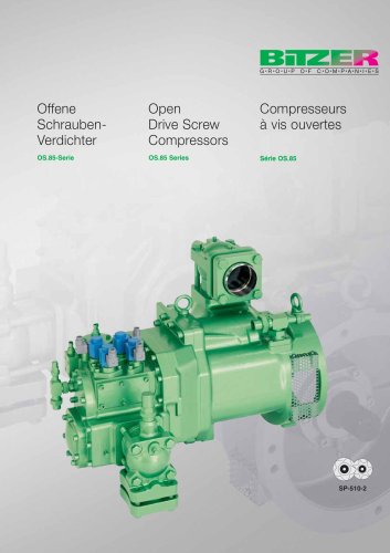 Open Drive Screw Compressors - OS85-Series  SP-510-2