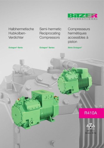 Semi-hermetic Recip. Compressors - Octagon Series KP-101-1