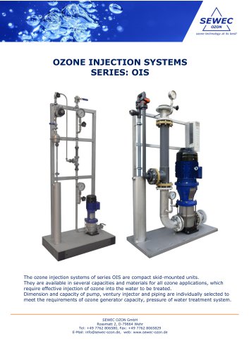 OZONE INJECTION SYSTEMS SERIES: OIS