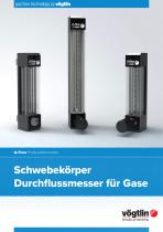 Schwebekörper Durchflussmesser für Gase Q-Flow