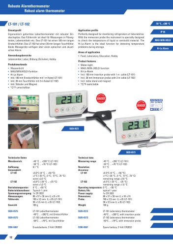 Alarmthermometer LT 101/102 