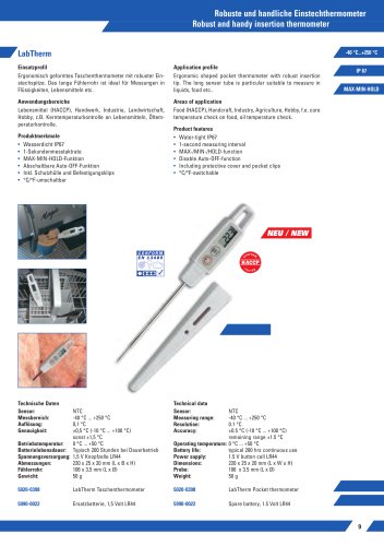 Einstichthermometer LabTherm