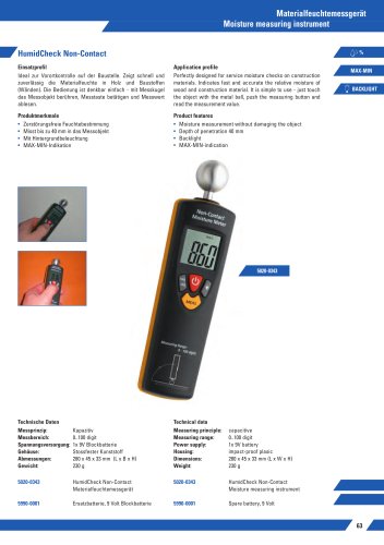 HumidCheck Non-Contact Materialfeuchtemessgerät