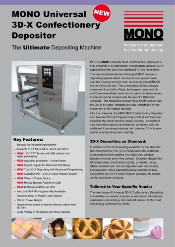 Universal 3D-X Confectionery Depositor