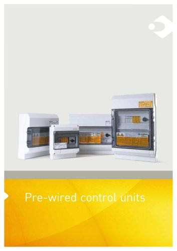 Pre-wired control unites for PV installations