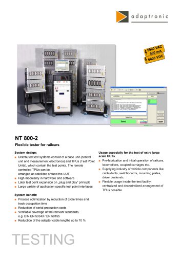 NT 800-2 - HV Distributed Test