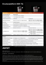 Druckerplattform DEK TQ - 4