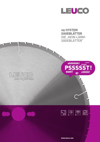 nn-system S&Auml;GEBL&Auml;TTER Die &bdquo;Kein-L&auml;rm S&auml;gebl&auml;tter&ldquo;