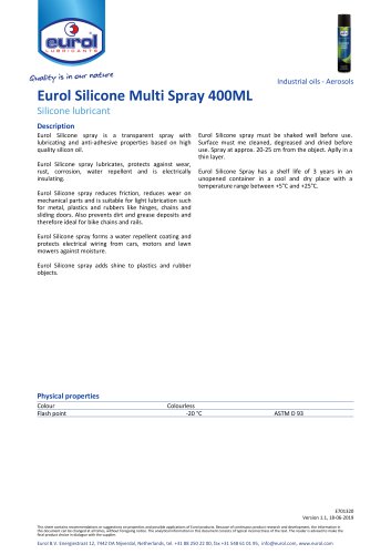 Eurol Silicone Multi Spray 400ML