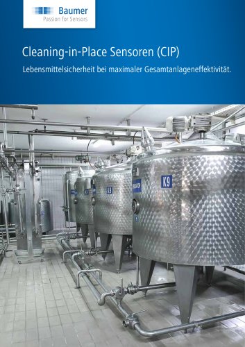 Cleaning-in-Place Sensoren (CIP)