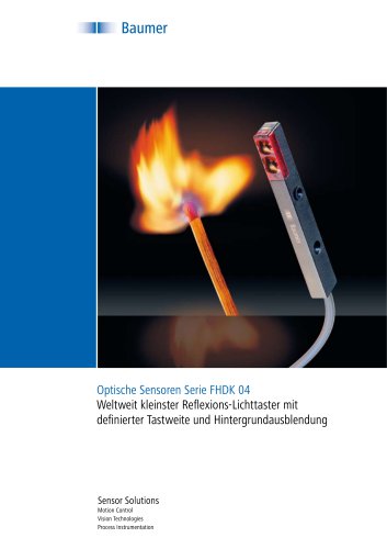 Flyer – Optische Sensoren Serie FHDK 04