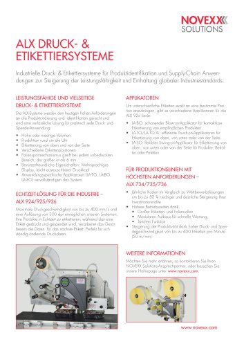 ALX 92x Series Produktbroschüre