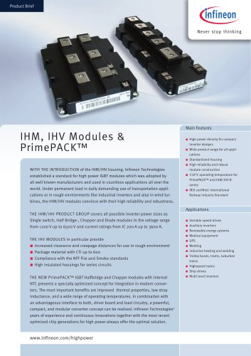 PrimePACK™ IGBT Modules