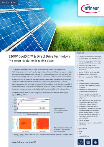 Product Brief 1200V CoolSiC N SiC JFET