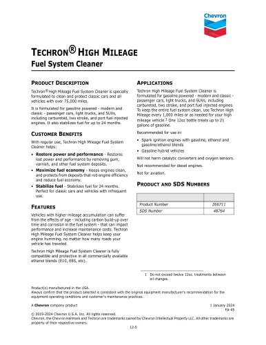 TECHRON&reg; H IGH MILEAGE