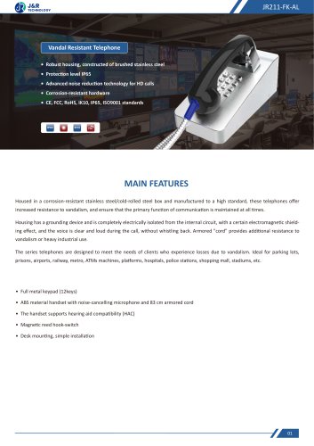 JR211-FK-AL Specification